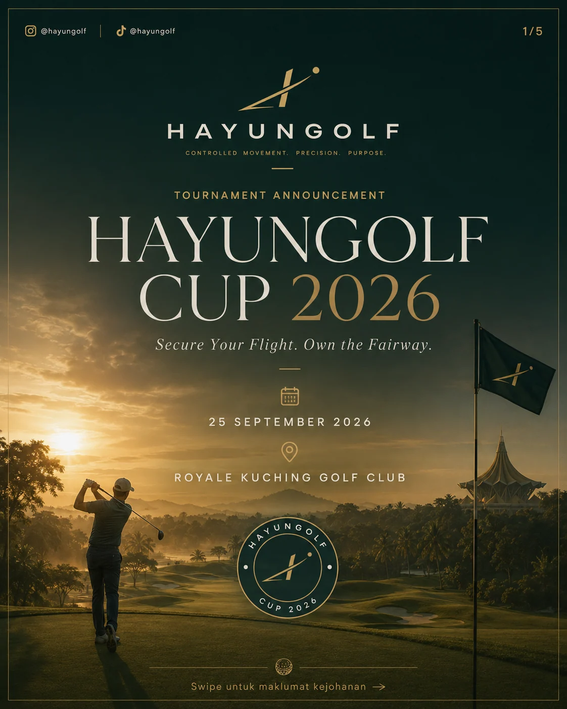 Reka bentuk projek Hayun Golf oleh SUKATI DIGITAL